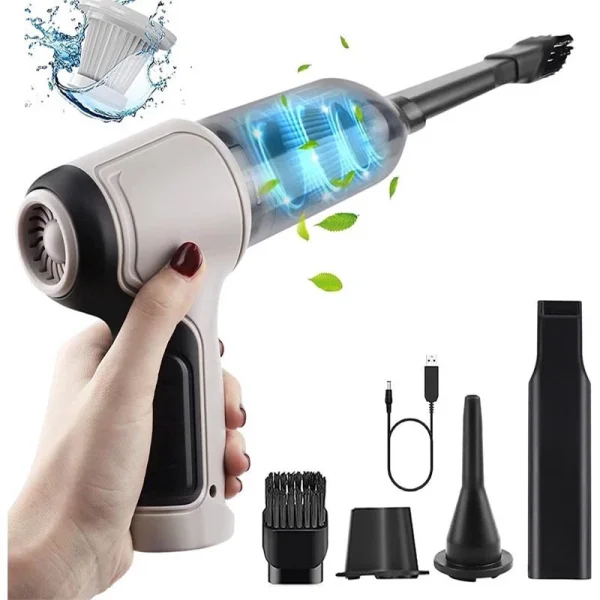 Máy Hút Bụi Cầm Tay Không Dây Nhật Bản TAMASHIO 6 Đầu Hút, Máy Hút Bụi Ô Tô, Giường Nệm BH 24 Tháng